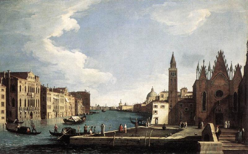 CANAL, Bernardo The Grand Canal with the Church of La Carita ff oil painting image